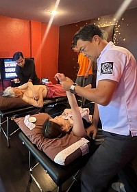 Étudiants du cours de relâchement myofasciale dynamique