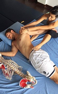 Combination of Thai Yoga Massage and Myofascial Release to realign posture
