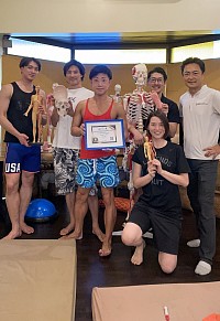 Personal trainers and body builders also come to RSM to learn trigger point therapy