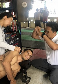 students learn how to find trigger point