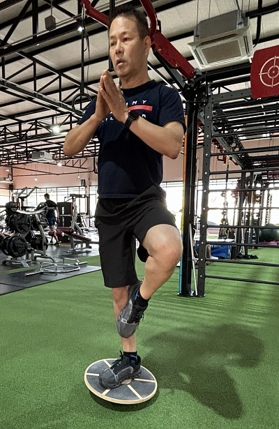 Dynamic postural assessment with balance disk