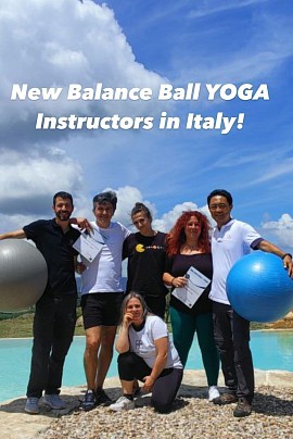 Instructeursopleiding Balance Ball Yoga op Sardinië