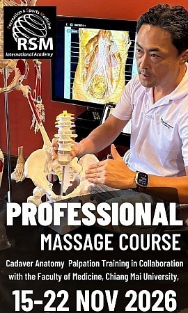 Poster: professionele massage en anatomie, 15–22 november 2026