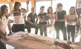 Alunos da RSM para liberação miofascial dinâmica na Itália