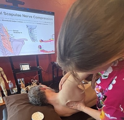 Trigger point therapy for athlete