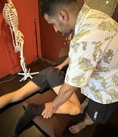 Massagem Shiatsu para o músculo piriforme