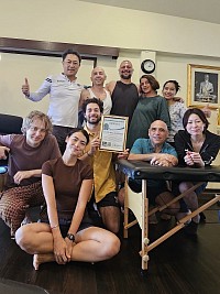 Personal trainers and body builders also come to RSM to learn trigger point therapy