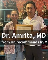 Tiến sĩ Amrita khuyên bạn nên tham gia các khóa học massage của RSM.